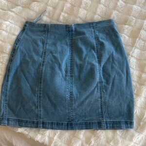 Wild Honey Denim Pencil Skirt